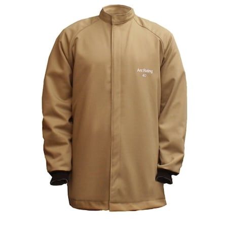 National Safety Apparel ARCGUARD KHAKI COAT 32"LONG-2X, MULTI-LAYERPROTERA /NOMEX ARC C04LIQT402X32